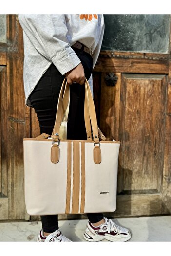 Just Polo Women's New Season 3 Compartment Large Size Stylish Shopper Hand & Shoulder Bag