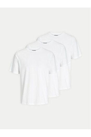 Jack & Jones Jack Jones Ανδρικό Σετ 3 Μπλουζάκια 12248076 Λευκό