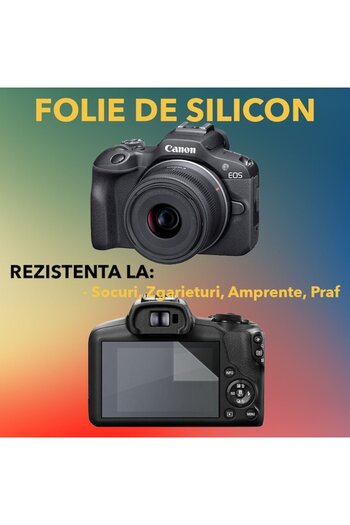 COMANDO Protection set compatible with Canon EOS R100, Focus Shield, 1 Silicone Film