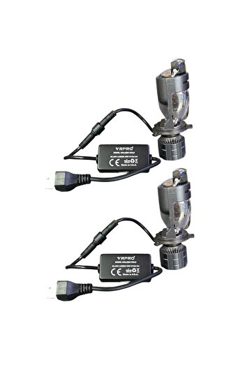 FORTİCO H4 Mercekli Led Zenon Şimşek Etki 50w 20.000lm Limon Sarısı Beyaz 2 Renkli Açkapa Renkdeğişim