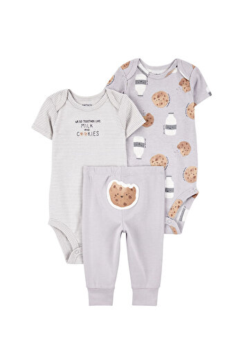 LC Waikiki Baby Gray 3-Piece
