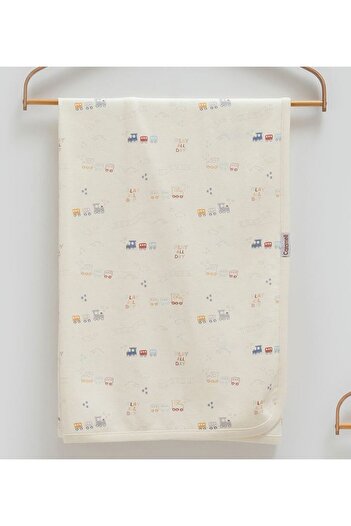 Caramell İncibaby Play All Day 3'lü Set (1 Penye Battaniye - 1 Müslin Battaniye - 1 Emzik Askısı) 80x90 cm