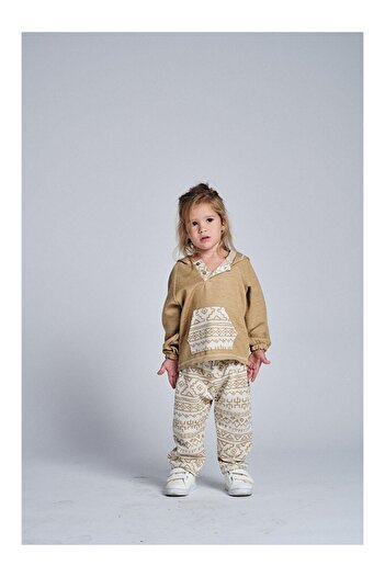 LC Waikiki Ethnic Pattern Kangaroo Pocket 2-Piece Set