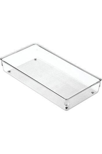Generic Idesign Plastic Linus Di Organizer, Clear - Id52650Es