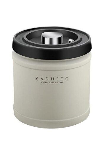 Generic ROUNY Airtight Coffee Container, Large Capacity Stainless Steel Coffee Jar with Extract Button, Vacu