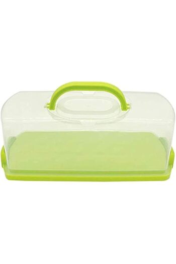 Generic Agyvvt Portable Bread Box with Handle Loaf Cake Container Plastic Rectangular Food Storage Keeper Ca