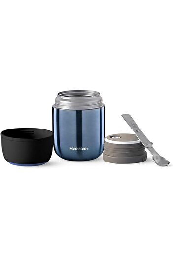 Generic Stainless Steel Soup Pot - Vacuum Insulated Food Flask, Hot & Cold Meal Container, Leak-Proof, Wide