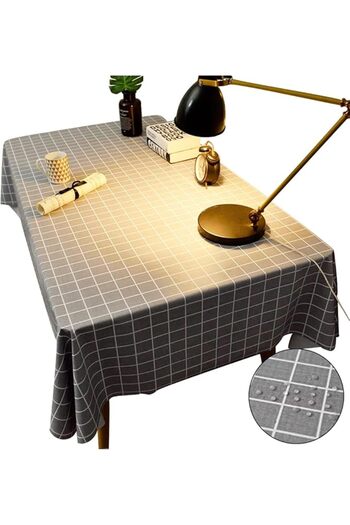 Generic PVC Rectangle Tablecloth, 100% Waterproof Oil-Proof Table Cloth,Rectangle Plaid Table cover for Kitc