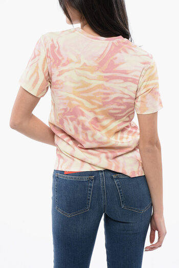 Diesel Red Tag Tie Dye Effect T-Regs-N6 Crew-Neck T-Shirt