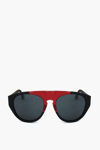 Linda Farrow Kris Van Assche Aviator Sunglasses With Two-Tone Frame
