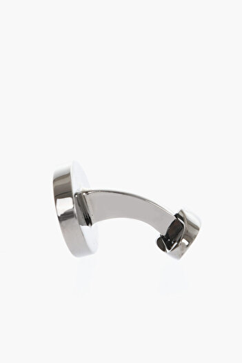 Corneliani Brass Cufflinks With Pearled Detail