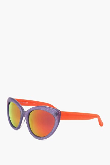 Linda Farrow Markus Lupfer Wayfarer Sunglasses With Glittered Frame