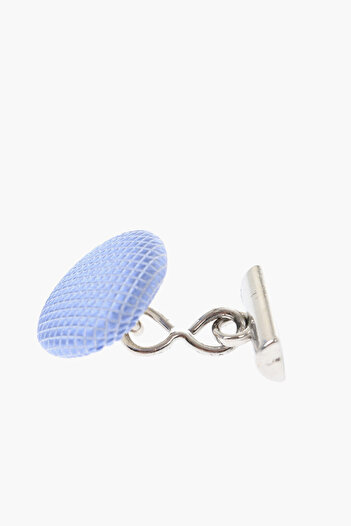 Corneliani Metal Cufflinks Lined With Silk