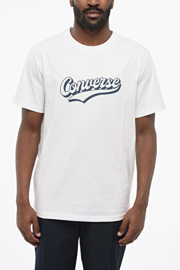 Converse Solid Color Crew-Neck T-Shirt With Contrasting Logo