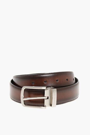 Corneliani Burnt-Effect Leather Belt 30Mm