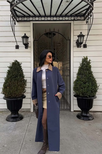 TANISA قميص أتيلي بياقة طويلة TNS-2149
