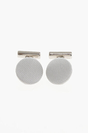 Corneliani Silk Covered Brass Cufflinks