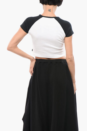 Converse All Star Chcuk Taylor Two-Tone Cropped Crew-Neck T-Shirt