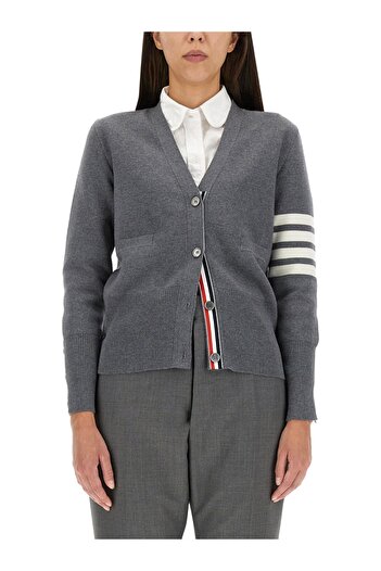 THOM BROWNE V-Neck Cardigan