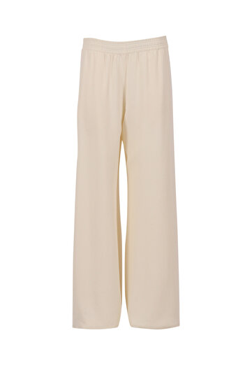 Fabiana Filippi CADY WIDE LEG TROUSERS WITH ELASTIC WAISTBAND