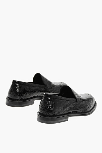Pierre Hardy Patent Leather Noto Loafers With Cuir Sole