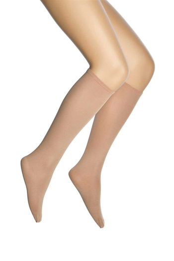 HarmonyAura 6 Pieces Micro 70 Knee Length Women's Socks Skin 57