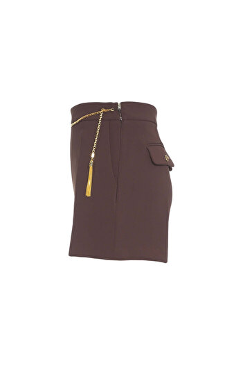 Elisabetta Franchi Shorts with chain detail