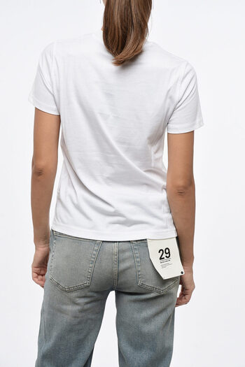 Diesel Tricou din bumbac cu guler rotund
