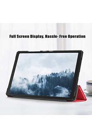Optim Solution Tablet Case Leather for Apple iPad 11, Complete Protection, Stand Function, Red