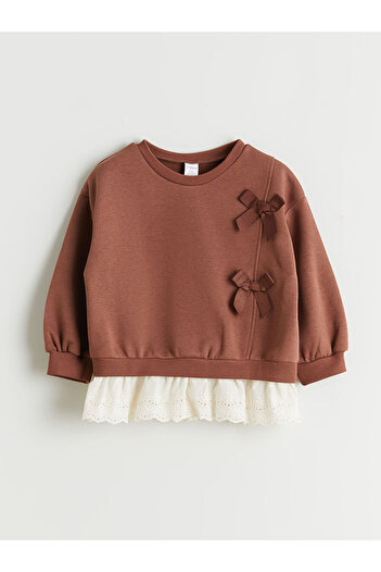 LC Waikiki Crew Neck Baby Girl Sweatshirt