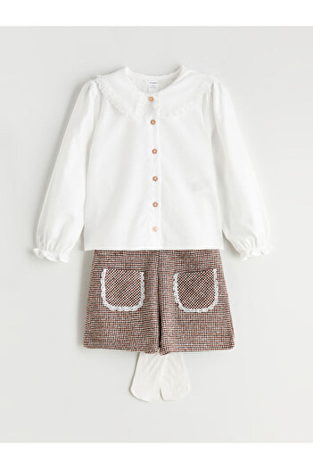 LC Waikiki Baby Girl Shirt Skirt and Pantyhose