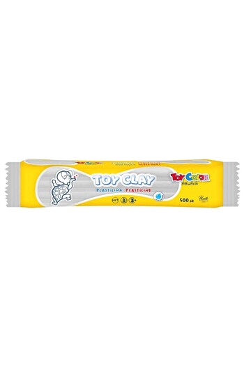 Toy Color Plasticine Non-Drying Gluten-Free Play Dough 500 Gr. White