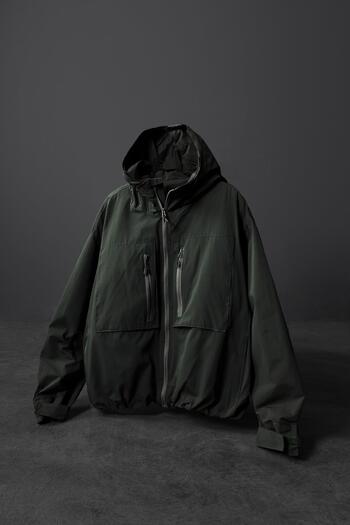 Slatra Men's Khaki Filled Parachute Fabric Lined Coat