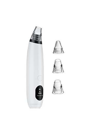 Bell Blackhead Removal Device, Premium, with Vacuum, 3 Heads, Adjustable Power, Facial Care, Acne Cl