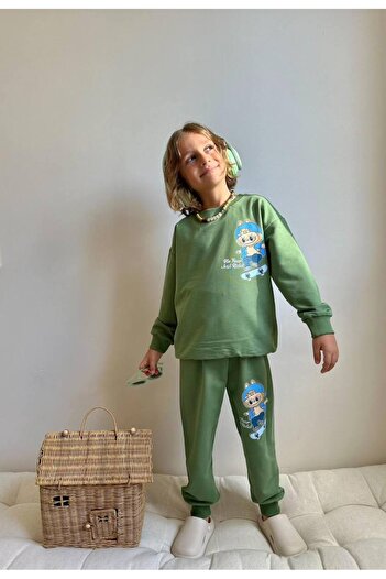 ARBİ kids Boy's Labubu Two-Thread Lycra Full-Fit Suit