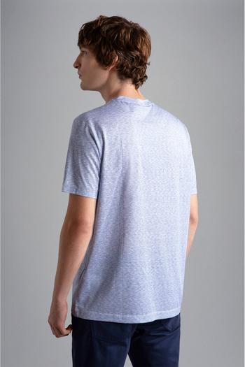 PAUL&SHARK MEN'S KNITTED T-SHIRT C.WCOTTON