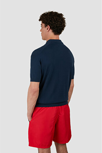 PAUL&SHARK MEN'S KNITTED POLOSHIRT C.WCOTTON