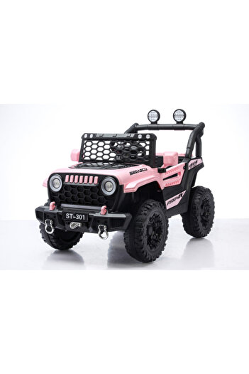CAR Electric 6V×2, Dual Batteries, Dual 380 Motors with LED Lights,Safety Belt 29-F529-PINK