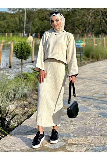 Nergis Neva Butik New Season Gilet Set