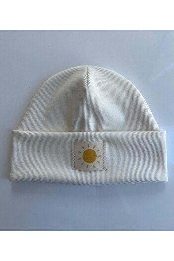 Mustran Baby Kids Beanie Ribbed Cotton Winter Soft Hat Double Layer Ear Gift