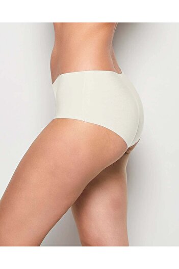La senza No Show Boyshort Panties In Ivory Microfabric