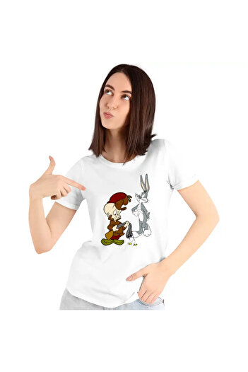 OEM Tricou Femei Bugs Bunny Elmer Fudd