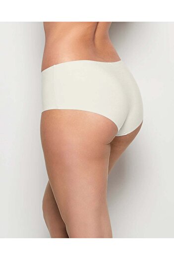 La senza No Show Boyshort Panties In Ivory Microfabric
