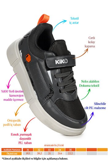 KARAMAZI Kids Bave Velcro Mesh Girls/Boys Sports Shoes