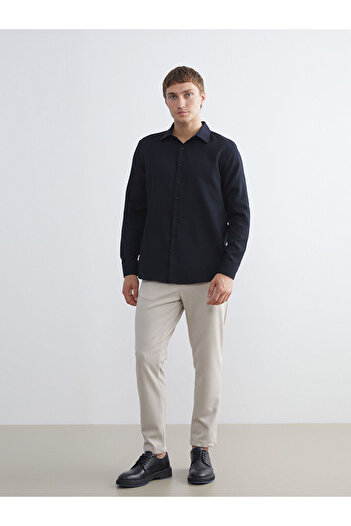 LC Waikiki Блискучі вибори від Shining Store | Чоловіча сорочка Slim Fit з довгими рукавами та армурою