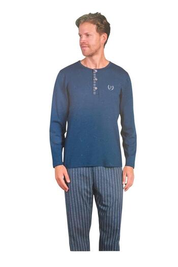ROYAM Pijadore Men's 100% Cotton Single Jersey Seasonal Long Sleeve Pajama Set 1934