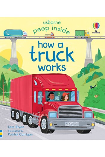 Usborne Publishing Carte copii - Peep Inside How a Truck Works, Usborne
