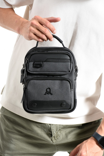 çantamgelsin Canvas Series Multi-Compartment Crossbody/Handheld Men's Bag