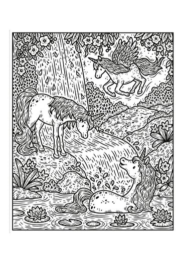 Usborne Publishing Water painting book - Unicorn World Magic Painting Book, Usborne, 4 years+