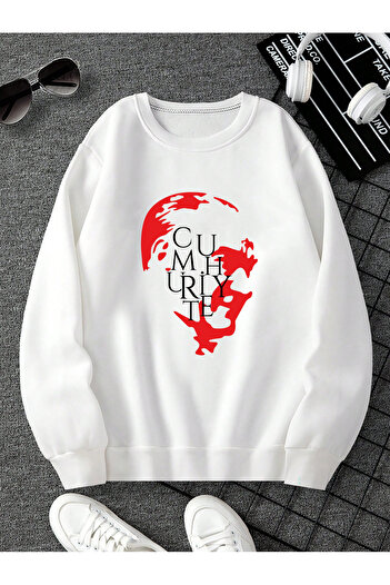 SUNFREE Ataturk and Republic Printed Sweatshirt